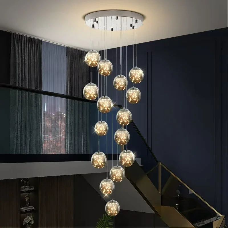 Axyaa Starry Sky Pendant Light for Modern Luxury Living Room Lighting