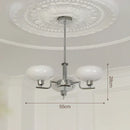 Axyaa French Cream Glass Luxury Medieval Chandelier Light for Living Room, Bedroom & Restaurant