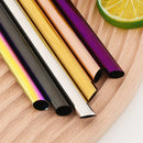 Axyaa Stainless Steel Bubble Tea Straws Set with Cleaner Brush