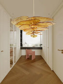 Axyaa Retro Green Glass Chandelier for Home Decoration