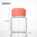 Axyaa High Borosilicate Glass Portable Coffee Cup with Scale