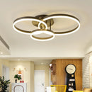 Axyaa LED Circle Chandelier Modern Ring Ceiling Light Acrylic Nordic Luminarias