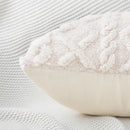 Axyaa Vintage Knitted Plush Pillow Cover 45x45 - Cozy Sofa Couch Cushion Case