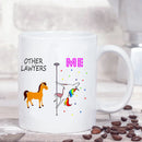 Axyaa Unicorn Lawyer Ceramic Coffee Mug - Fun Birthday Gift for Legal Professionals