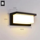 Modern LED Black Wall Sconce for House Garage Patio by Axyaa