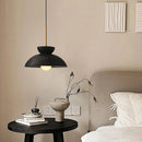 Axyaa Nordic Bowl Cream LED Chandelier for Modern Wabi Sabi Decor
