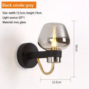 Axyaa Retro Glass Wall Lamp: Nordic Simple & Exquisite Decor for Restaurant, Bedroom