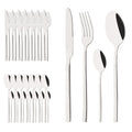 Axyaa 32-Piece Gold Stainless Steel Cutlery Set - Western Kitchen Flatware