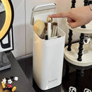Axyaa Makeup Brushes Holder with Lid - 4 Slots Organizer for Vanity