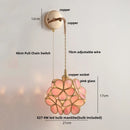 Axyaa Clear Glass LED Wall Lights - Modern Nordic Style Bedside Lamp