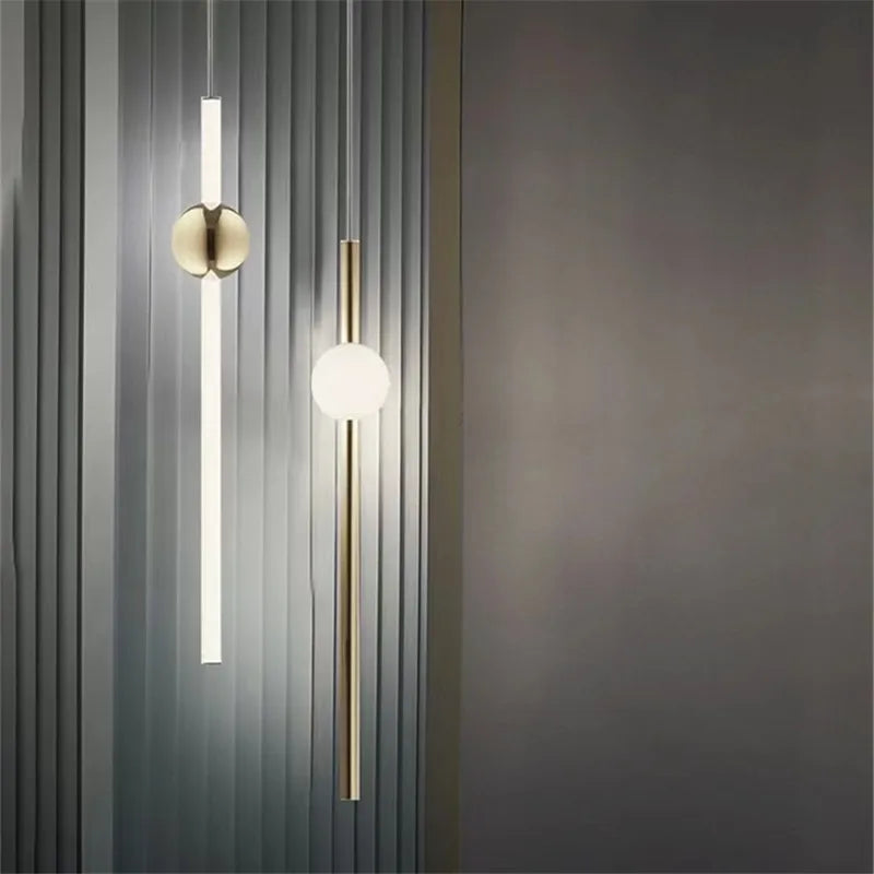 Axyaa Nordic Glass LED Globe Pendant Lamp - Post-Modern Design