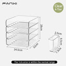Axyaa Desk Organizer with File Holders, Paper Tray, and Pen Holder