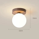 Axyaa Stone Downlight Ceiling Lamp with Wood & Travertine for Home Decor