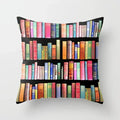 Axyaa Retro Library Pattern Pillowcase for Home and Office Decor