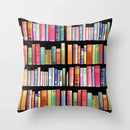 Axyaa Retro Library Pattern Pillowcase for Home and Office Decor