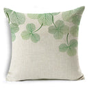 Axyaa Tropical Plants Linen Cushion Cover 45x45cm - Decorative Sofa Bed Pillow Case