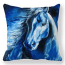 Axyaa Horse Printed Pillowcase 45x45cm Polyester Home Sofa Decor Throw Pillow Cover