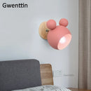 Axyaa Mouse Wall Lamp: Modern Nordic LED Sconce for Children's Bedroom and Home Decor