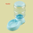 Axyaa Pet Feeder Waterer Combo Large Capacity Dispenser Dog Cat Plastic Bowl