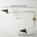 Axyaa Nordic Long Arm Wall Lights: Rotatable Bedside Lamp for Cozy Reading