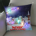 Axyaa LED Santa Claus Cushion Cover: Festive Light-Up Pillowcase for Home Decor