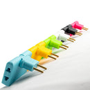 Axya 3-in-1 Electrical Adapter with 180° Rotation for Mobile Charging.