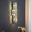 Axyaa Crystal LED Wall Sconce: Modern Luxury Home Lighting for Bedside, Foyer, Hotel Room
