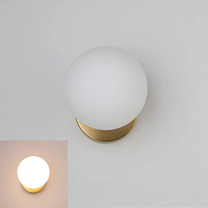 Axya Glass Ball Wall Lamp | Modern Nordic Ceiling Light for Bedroom Living Room