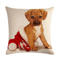 Axyaa Halloween Puppy Linen Pillow Case 45*45cm