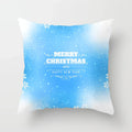 Blue Winter Snowflake Pillowcase for Stylish Christmas Decor by Axyaa