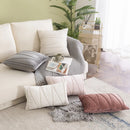 Axyaa Plush Velvet Striped Cushion Cover for Stylish Home Decor