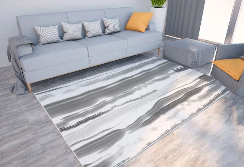 Axyaa Marble Texture Printed Carpet for Home Living Room and Bedroom Decoration