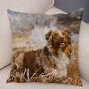 Scottish Border Collie Pillowcase - Axyaa Dog Print Decor Cushion Cover
