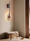 Axyaa Yellow Cave Stone Wall Lamp - Japanese Wabi Sabi Style for Living Room