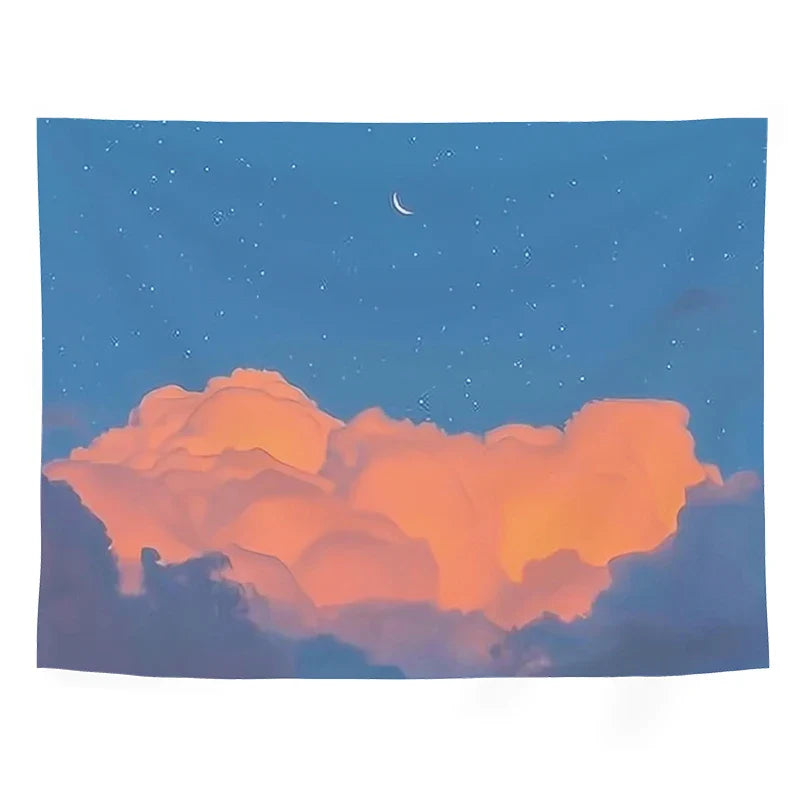 Axyaa 3D Print Landscape Tapestry Wall Hanging for Bedroom and Dorm Decor