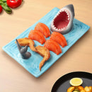 Axyaa Seaside Shark Ceramic Plate Kitchen Tableware Sushi Dumpling Decoration Plate