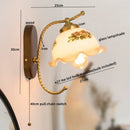 Axyaa Modern Iron Glass LED Wall Lights for Home Decor, 4w Bedside Lamp