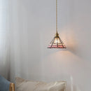 Axyaa Glass Lampshade Pendant Chandelier LED Lighting for Bedroom and Living Room