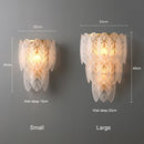 Light Luxury Feather Wall Lamp by Axyaa for Bedroom Living Room Designer Villa Dining Hall Entry Lighting