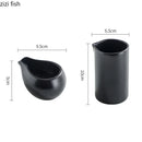 Axya Matte Ceramic Gravy Boat Honey Milk Cup Seasoning Pot Creative Tableware