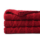 Axyaa Woven Chenille Plaid Throw Blanket | Soft & Warm Knitted Bedspread