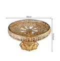 Axyaa Crystal Glass Fruit Tray Home Decor Living Room Coffee Table Ornaments