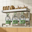 Axyaa Stainless Steel Sink Drying Rack | Kitchen Dish Drainer Holder & Storage