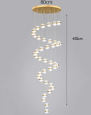 Axyaa Crystal Chandelier Set - Elegant Ceiling Lights for Home, Dining Room, Staircase
