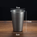 Axyaa Stainless Steel Retro Coffee Cups Office Tea Beer Mug Portable Picnic Drinkware