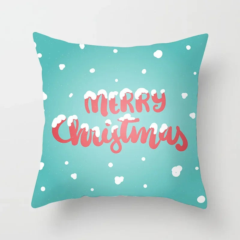 Axyaa Santa Claus Polyester Throw Pillow Case 45X45CM