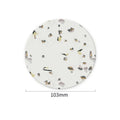 Axyaa Terrazzo Coasters Set - Modern Ceramic Stone Drink Mats for Coffee Table