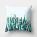 Axyaa Tropical Plant Green Leaves Cactus Pillowcase Living Room Sofa Cushion Cover