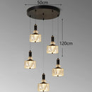 Axyaa Luxury Crystal Chandelier Pendant Light for Living Room Dining Room Ceilings