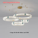 Axyaa Italian-Style Grand Villa Crystal Chandelier, Modern Minimalist Lighting Fixtures for Dining Room & Bedroom